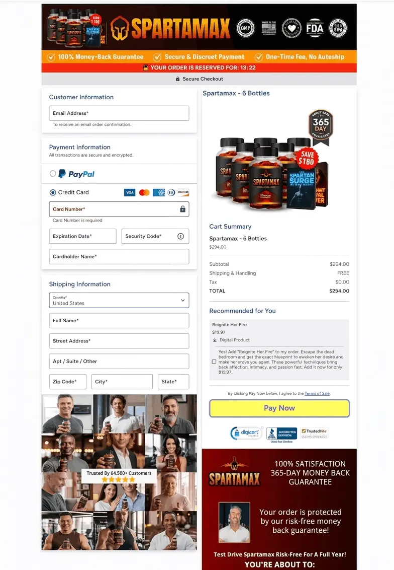 SpartaMax Secure Checkout